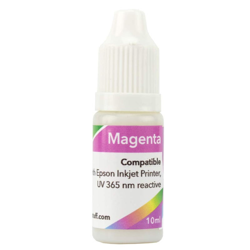 Procart Invisible UV Black Light Ink for Inkjet Printers, Fluorescent Invisible UV Ink Visible only at Black Light (Magenta, 10 ml) - Image 3